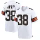 ＃38 Youth Winston Wright White Game Cleveland Browns Jersey