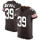 ＃39 Men's Ahmani Marshall Brown Elite Cleveland Browns Vapor Jersey
