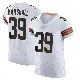 ＃39 Men's Ahmani Marshall White Elite Cleveland Browns Vapor Jersey