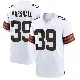 ＃39 Men's Ahmani Marshall White Game Cleveland Browns Jersey