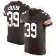 ＃39 Men's Khaleke Hudson Brown Elite Cleveland Browns Vapor Jersey
