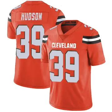 ＃39 Men's Khaleke Hudson Orange Limited Cleveland Browns Alternate Vapor Untouchable Jersey