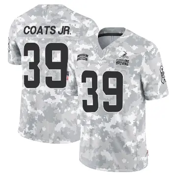 ＃39 Men's Michael Coats Jr. Arctic Camo Limited Cleveland Browns 2024 Salute to Service Jersey