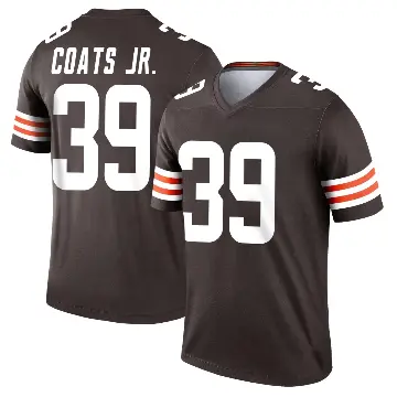 ＃39 Men's Michael Coats Jr. Brown Legend Cleveland Browns Jersey