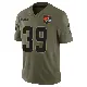 ＃39 Men's Michael Coats Jr. Olive Limited Cleveland Browns 2025 Salute to Service Jersey