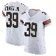 ＃39 Men's Michael Coats Jr. White Elite Cleveland Browns Vapor Jersey