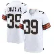 ＃39 Men's Michael Coats Jr. White Game Cleveland Browns Jersey