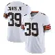 ＃39 Men's Michael Coats Jr. White Limited Cleveland Browns Vapor Untouchable Jersey