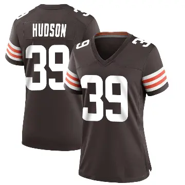 ＃39 Women's Khaleke Hudson Brown Game Cleveland Browns Team Color Jersey