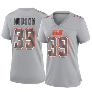 ＃39 Women's Khaleke Hudson Gray Game Cleveland Browns Atmosphere Fashion Jersey