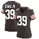 ＃39 Women's Michael Coats Jr. Brown Game Cleveland Browns Team Color Jersey