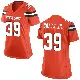 ＃39 Women's Michael Coats Jr. Orange Game Cleveland Browns Alternate Jersey