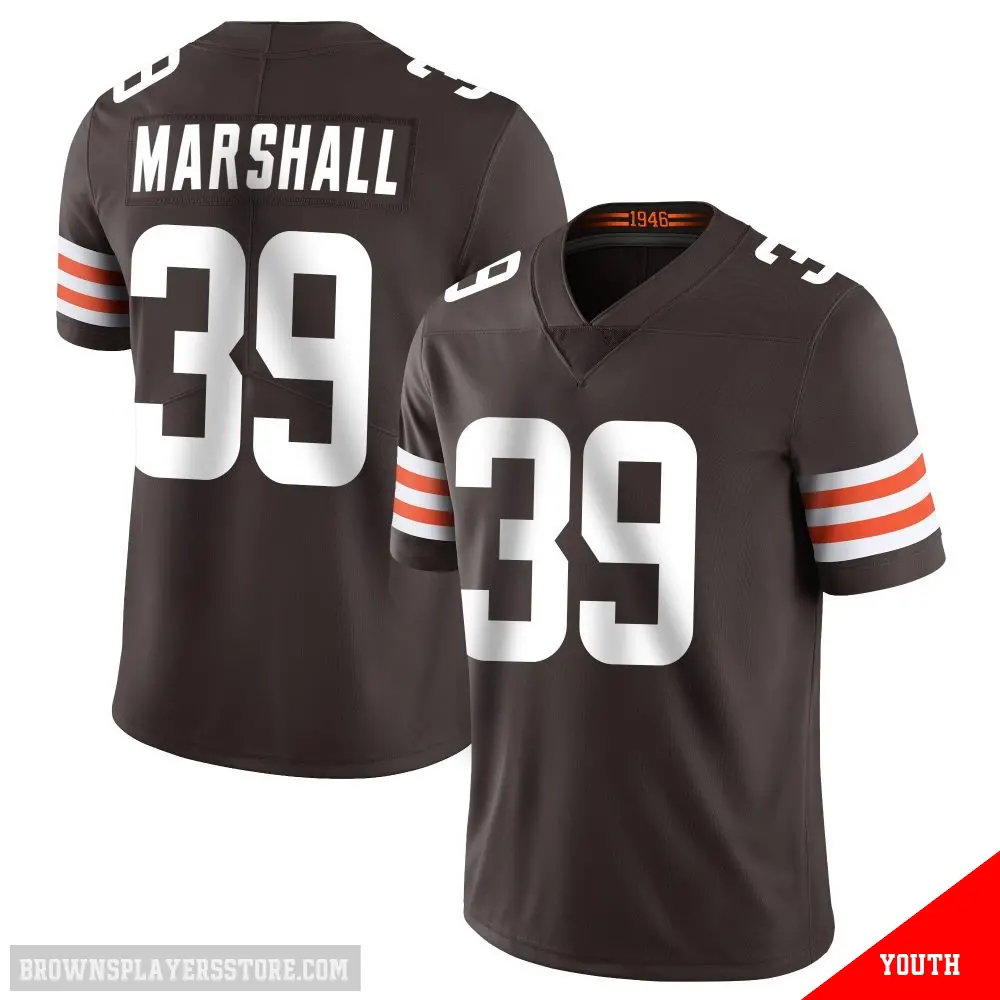 ＃39 Youth Ahmani Marshall Brown Limited Cleveland Browns Team Color Vapor Untouchable Jersey