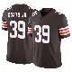 ＃39 Youth Michael Coats Jr. Brown Limited Cleveland Browns Vapor F.U.S.E. Jersey