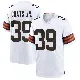 ＃39 Youth Michael Coats Jr. White Game Cleveland Browns Jersey