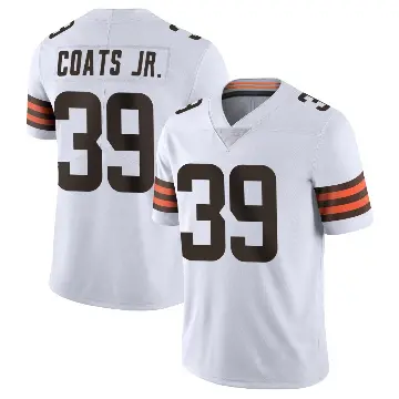 ＃39 Youth Michael Coats Jr. White Limited Cleveland Browns Vapor Untouchable Jersey