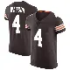 ＃4 Men's Deshaun Watson Brown Elite Cleveland Browns Vapor Jersey