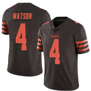 ＃4 Men's Deshaun Watson Brown Limited Cleveland Browns Color Rush Jersey