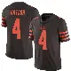 ＃4 Men's Deshaun Watson Brown Limited Cleveland Browns Color Rush Jersey
