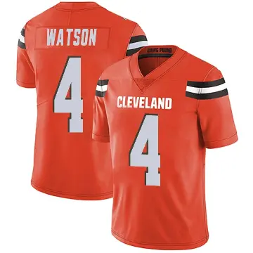 ＃4 Men's Deshaun Watson Orange Limited Cleveland Browns Alternate Vapor Untouchable Jersey