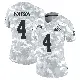 ＃4 Women's Deshaun Watson Arctic Camo Limited Cleveland Browns 2024 Salute to Service Jersey