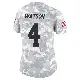 ＃4 Women's Deshaun Watson Arctic Camo Limited Cleveland Browns 2024 Salute to Service Jersey