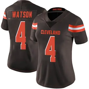 ＃4 Women's Deshaun Watson Brown Limited Cleveland Browns Team Color Vapor Untouchable Jersey