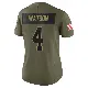＃4 Women's Deshaun Watson Olive Limited Cleveland Browns 2025 Salute to Service Jersey