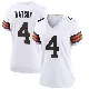 ＃4 Women's Deshaun Watson White Game Cleveland Browns Jersey