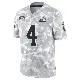 ＃4 Youth Deshaun Watson Arctic Camo Limited Cleveland Browns 2024 Salute to Service Jersey