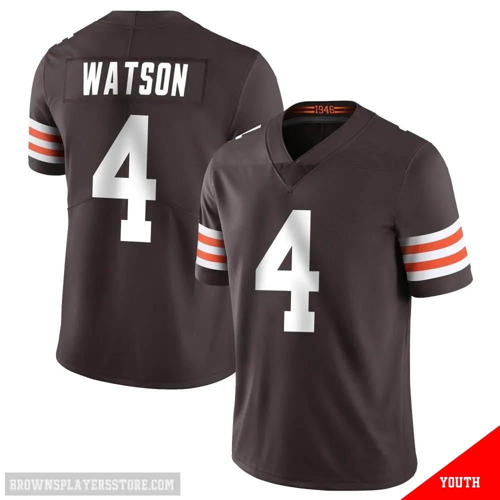＃4 Youth Deshaun Watson Brown Limited Cleveland Browns Team Color Vapor Untouchable Jersey