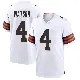 ＃4 Youth Deshaun Watson White Game Cleveland Browns Jersey