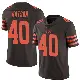 ＃40 Men's Nathaniel Watson Brown Limited Cleveland Browns Color Rush Jersey
