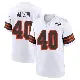 ＃40 Men's Nathaniel Watson White Game Cleveland Browns 1946 Collection Alternate Jersey
