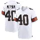 ＃40 Men's Nathaniel Watson White Game Cleveland Browns Jersey