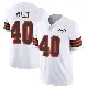 ＃40 Men's Nathaniel Watson White Limited Cleveland Browns Vapor 1946 Collection Alternate Jersey