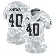 ＃40 Women's Nathaniel Watson Arctic Camo Limited Cleveland Browns 2024 Salute to Service Jersey