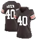 ＃40 Women's Nathaniel Watson Brown Game Cleveland Browns Team Color Jersey