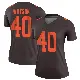 ＃40 Women's Nathaniel Watson Brown Legend Cleveland Browns Alternate Jersey
