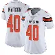＃40 Women's Nathaniel Watson White Limited Cleveland Browns Vapor Untouchable Jersey