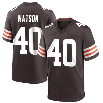 ＃40 Youth Nathaniel Watson Brown Game Cleveland Browns Team Color Jersey