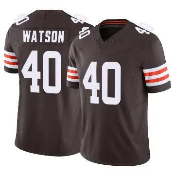 ＃40 Youth Nathaniel Watson Brown Limited Cleveland Browns Vapor F.U.S.E. Jersey