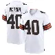 ＃40 Youth Nathaniel Watson White Game Cleveland Browns Jersey