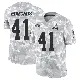 ＃41 Men's Chris Edmonds Arctic Camo Limited Cleveland Browns 2024 Salute to Service Jersey