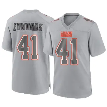 ＃41 Men's Chris Edmonds Gray Game Cleveland Browns Atmosphere Fashion Jersey