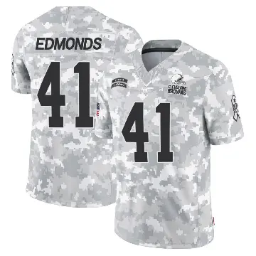 ＃41 Men's Christopher Edmonds Arctic Camo Limited Cleveland Browns 2024 Salute to Service Jersey