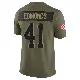 ＃41 Men's Christopher Edmonds Olive Limited Cleveland Browns 2025 Salute to Service Jersey