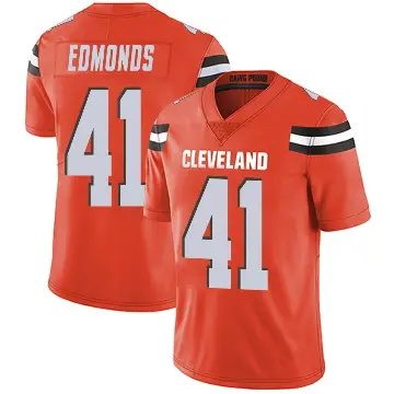 ＃41 Men's Christopher Edmonds Orange Limited Cleveland Browns Alternate Vapor Untouchable Jersey