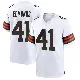 ＃41 Men's Christopher Edmonds White Game Cleveland Browns Jersey