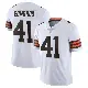 ＃41 Men's Christopher Edmonds White Limited Cleveland Browns Vapor Untouchable Jersey